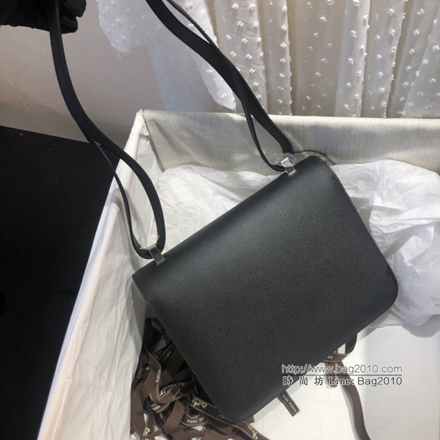 Hermes空姐包 愛馬仕Constance方胖子半手工 Epsom掌紋小牛進口皮 Hermes單肩斜挎包  tdh2090
